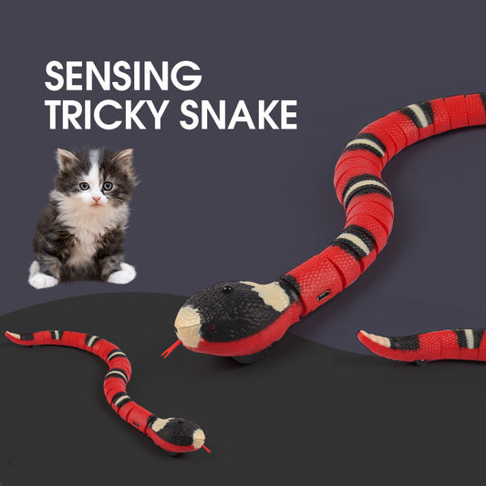 Interactive USB Rechargeable Snake Toy– Realistic Moving Pet Toy for Cats & Dogs