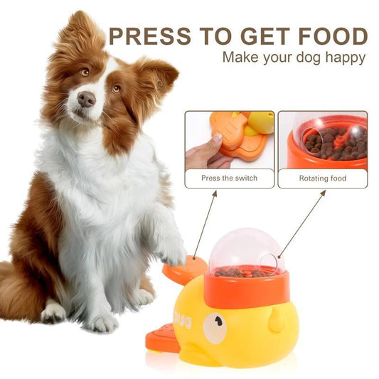 Interactive Dog Puzzle Feeder – Slow Feeding Treat Dispenser Duck Toy for Mental Stimulation